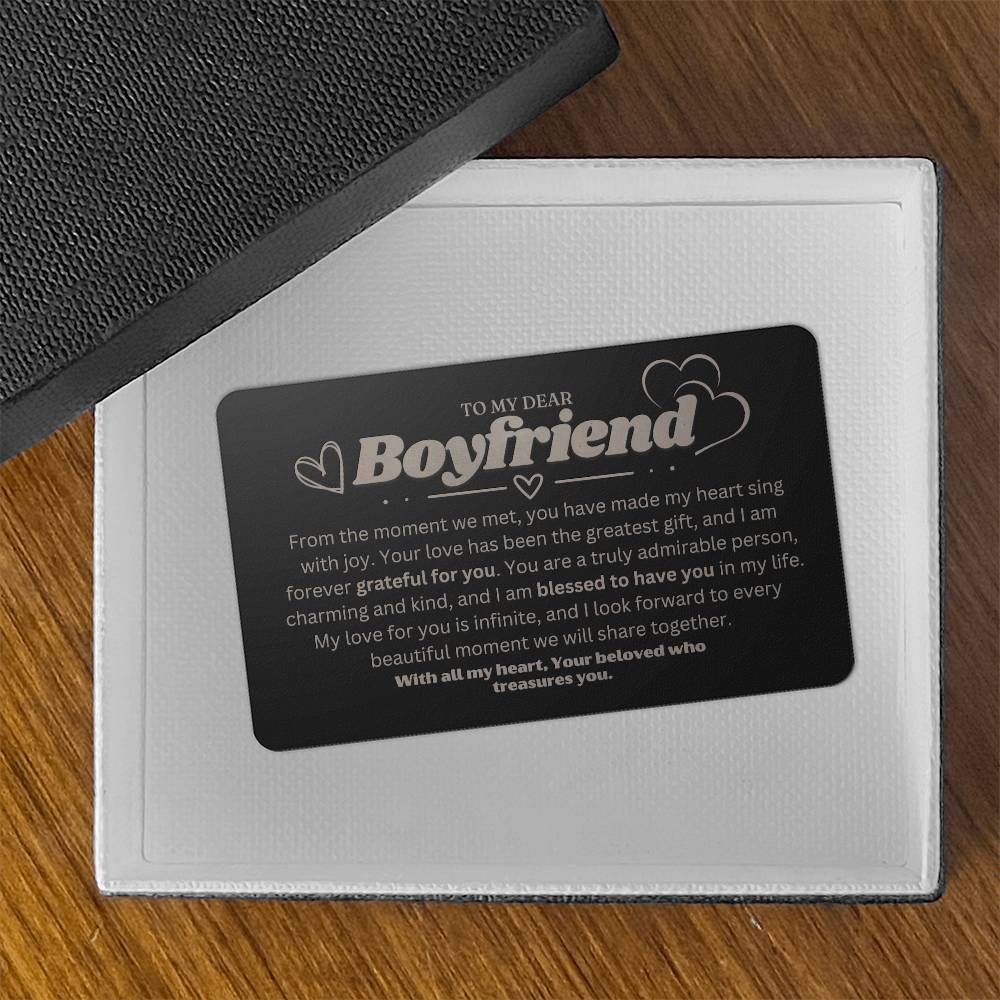 Sentimental Boyfriend Gift - Boyfriend Christmas Presents Ideas - Best christmas Present Boyfriend