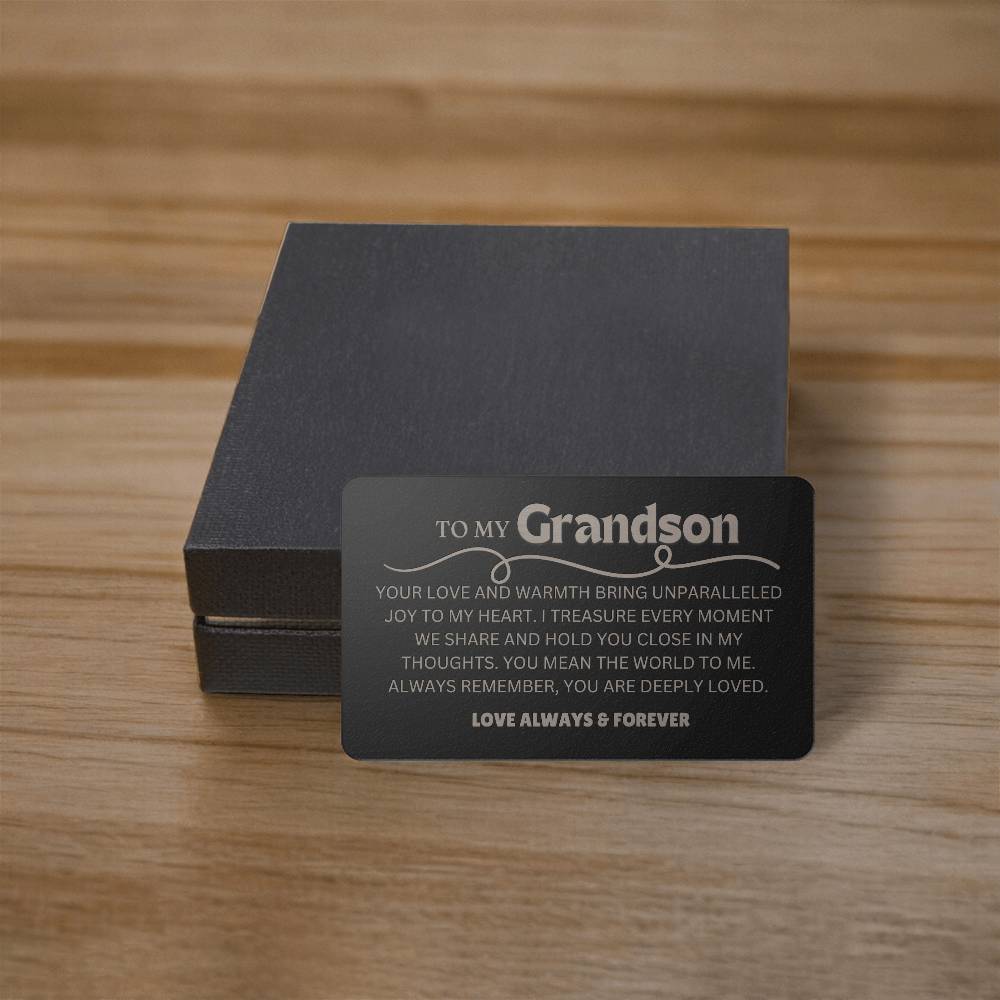 To my Grandson - Grandson Day 2024 - Graduation Presents for Grandson - Unique Grandson Gifts