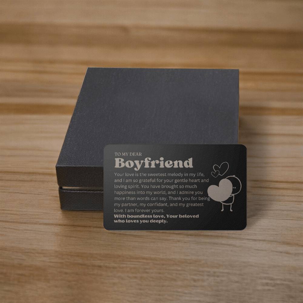 Best Birthday Present Boyfriend - 1st Anniversary Boyfriend Gifts - Sentimental Boyfriend Gift